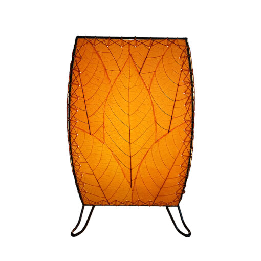 Eangee Outdoor Indoor Cube Table Lamp Orange