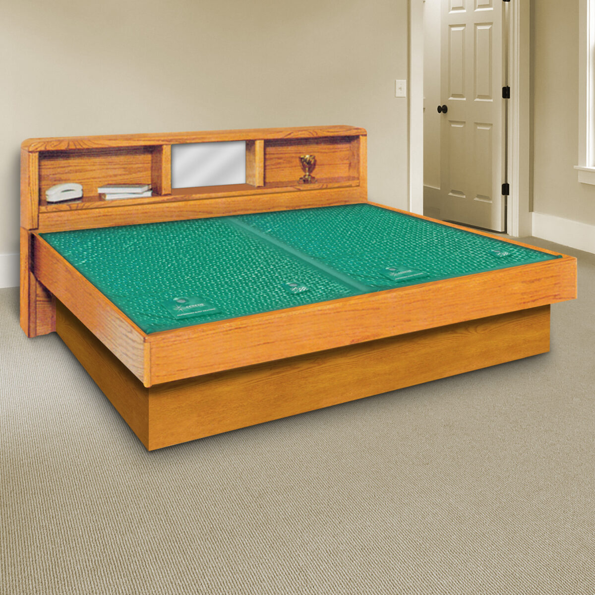 Ultra Waveless Lumbar Waterbed Mattress Kit King Size Right Futons