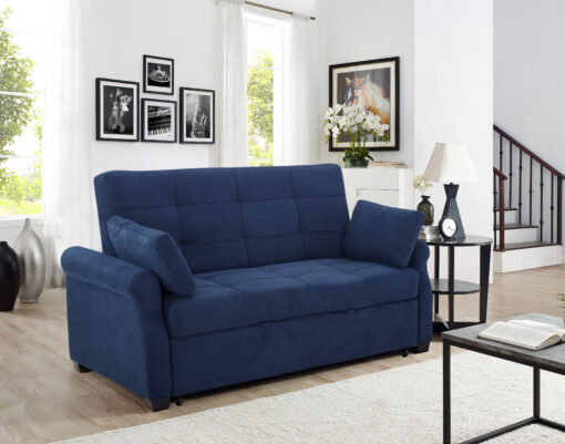 Serta® Hampton Queen Dream Lift Convertible Sofa - Navy