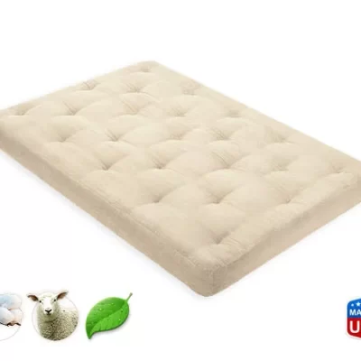 5" Organic Cotton & Wool Futon Mattress