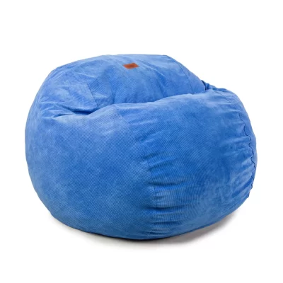 Queen Royal Blue Corduroy Bean Bag