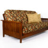 Denali Warm Cherry Wall Hugger Futon Frame