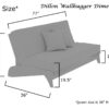 Dillon Full Size  Wall Hugger™ Futon Frame - Natural - Image 2